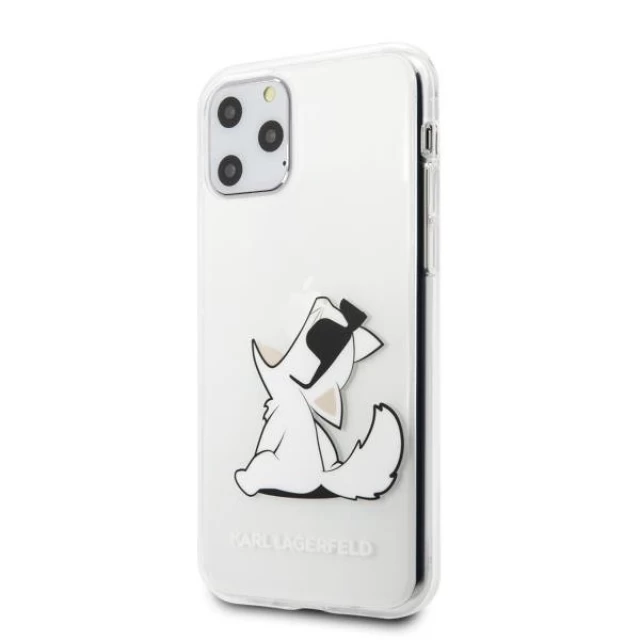 Чохол Karl Lagerfeld Choupette Fun для iPhone 11 Pro Max Transparent (KLHCN65CFNRC)
