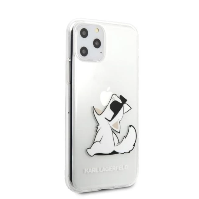 Чохол Karl Lagerfeld Choupette Fun для iPhone 11 Pro Max Transparent (KLHCN65CFNRC)