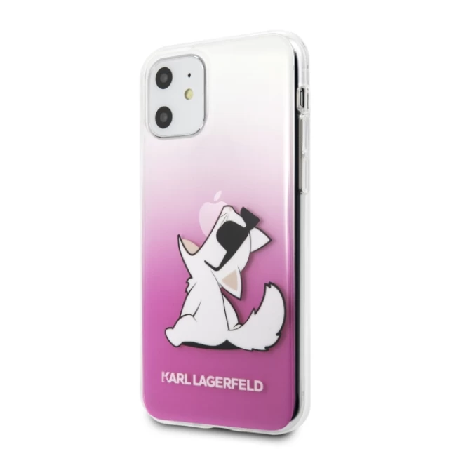 Чехол Karl Lagerfeld Choupette Fun для iPhone 11 Pink (KLHCN61CFNRCPI)