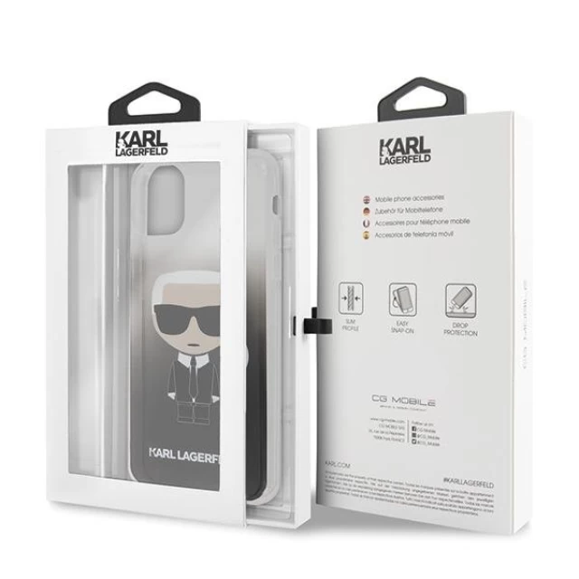 Чохол Karl Lagerfeld Iconic Karl для iPhone 11 Pro Max Black (KLHCN65TRDFKBK)