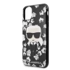 Чехол Karl Lagerfeld Flower Iconic Karl для iPhone 11 Pro Black (KLHCN58FLFBBK)