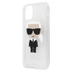 Чехол Karl Lagerfeld Iconic Karl для iPhone 11 Pro Silver (KLHCN58TPUTRIKSL)