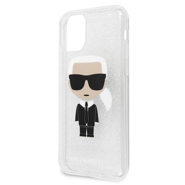 Чохол Karl Lagerfeld Iconic Karl для iPhone 11 Pro Silver (KLHCN58TPUTRIKSL)