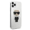 Чехол Karl Lagerfeld Iconic Karl для iPhone 11 Pro Silver (KLHCN58TPUTRIKSL)