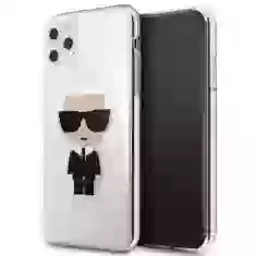 Чехол Karl Lagerfeld Iconic Karl для iPhone 11 Pro Max Silver (KLHCN65TPUTRIKSL)