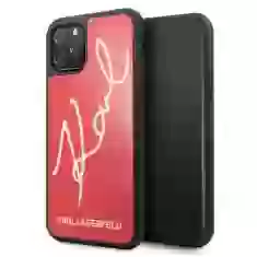 Чохол Karl Lagerfeld Signature Glitter для iPhone 11 Pro Red (KLHCN58DLKSRE)