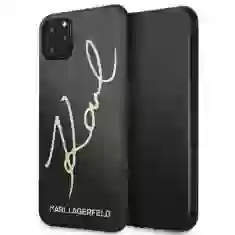 Чехол Karl Lagerfeld Signature Glitter для iPhone 11 Pro Max Black (KLHCN65DLKSBK)