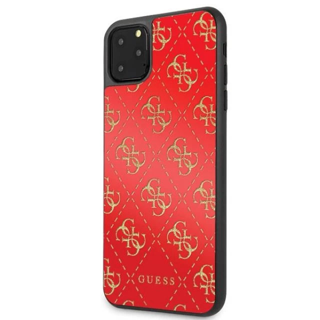 Чохол Guess 4G Double Layer Glitter для iPhone 11 Pro Max Red (GUHCN654GGPRE)