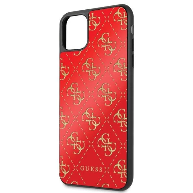 Чехол Guess 4G Double Layer Glitter для iPhone 11 Pro Max Red (GUHCN654GGPRE)