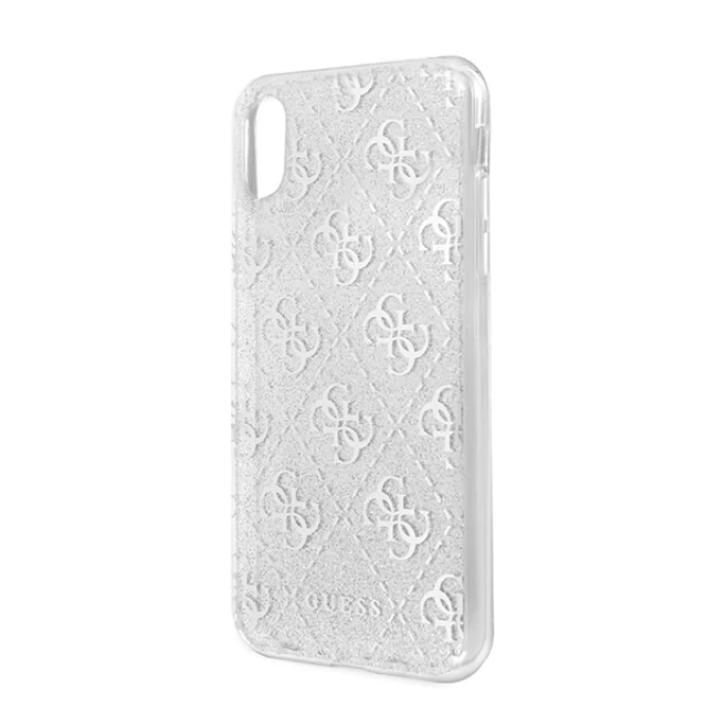 Чохол Guess 4G Glitter для iPhone X | XS Silver (GUHCPXPCU4GLSI)