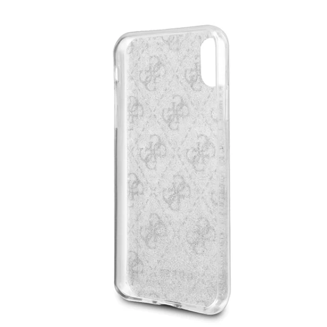 Чохол Guess 4G Glitter для iPhone X | XS Silver (GUHCPXPCU4GLSI)