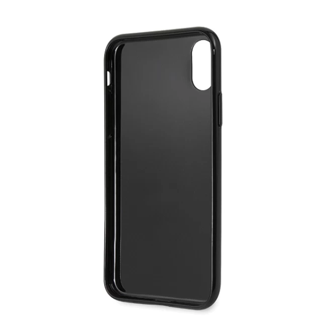 Чохол Karl Lagerfeld Flower Ikonik Karl для iPhone X | XS Black (KLHCPXFLFBBK)