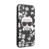 Чохол Karl Lagerfeld Flower Ikonik Karl для iPhone X | XS Black (KLHCPXFLFBBK)