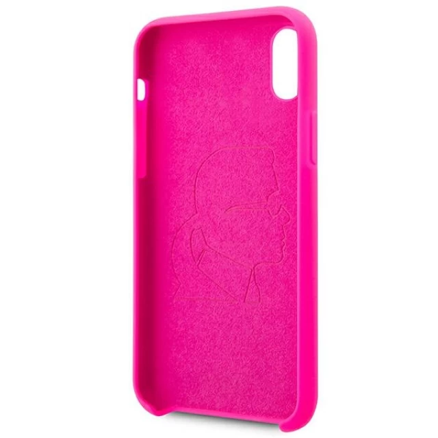 Чохол Karl Lagerfeld Ikonik Neon Outline для iPhone XR Pink (KLHCI61SILFLPI)