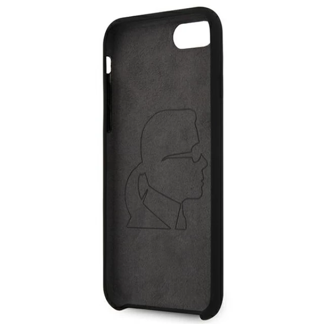 Чехол Karl Lagerfeld Silicone Triple Heads для iPhone SE 2022/SE 2020 | 8 | 7 Black (KLHCI8SLGKBK)