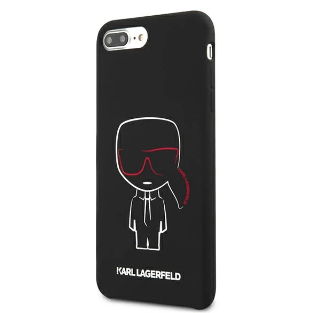 Чохол Karl Lagerfeld Silicone Karl Iconic для iPhone 7 | 8 Plus Black (KLHCI8LSLKCBK)