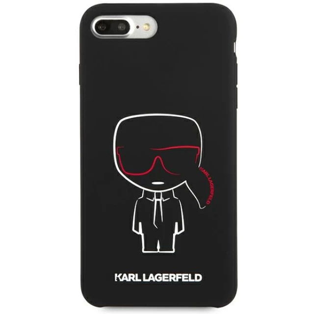 Чехол Karl Lagerfeld Silicone Karl Iconic для iPhone 7 | 8 Plus Black (KLHCI8LSLKCBK)