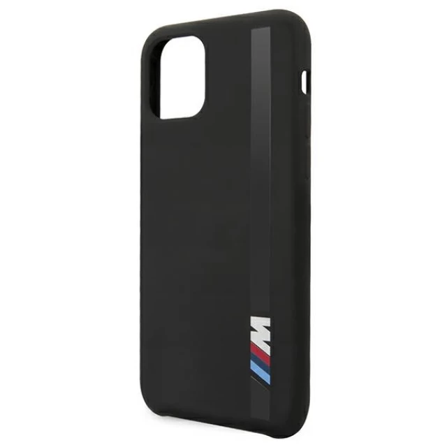 Чохол BMW для iPhone 11 Pro Max Silicone Vertical Stripe Black (BMHCN65SITLBK)