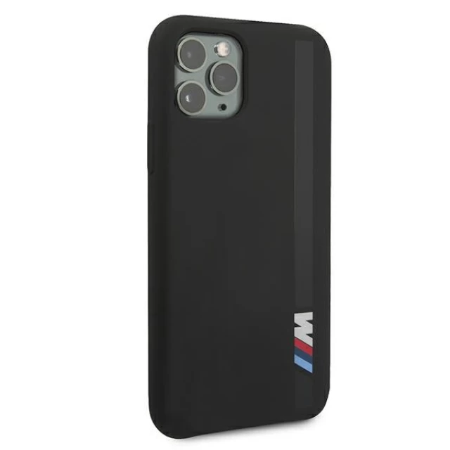 Чохол BMW для iPhone 11 Pro Max Silicone Vertical Stripe Black (BMHCN65SITLBK)