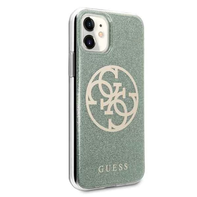 Чохол Guess 4G Circle Glitter для iPhone 11 Khaki (GUHCN61PCUGLKA)