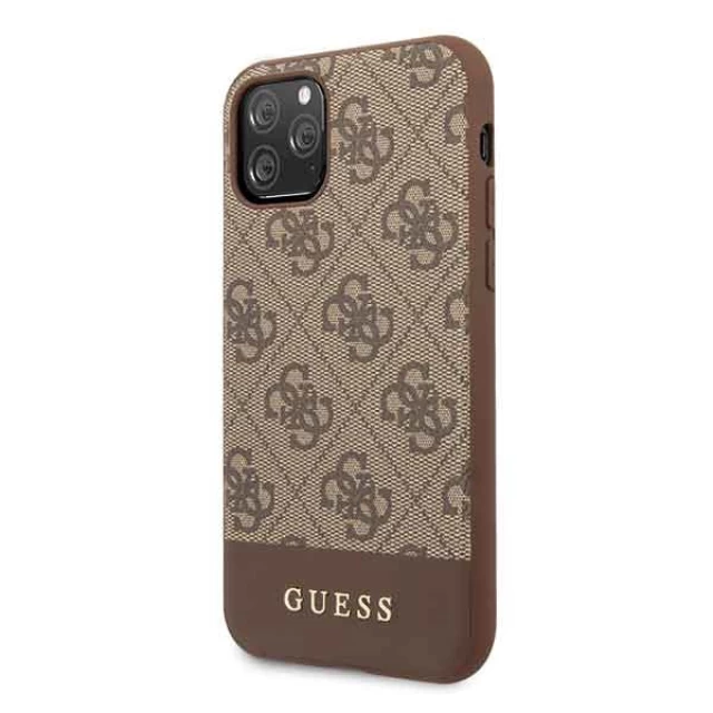 Чехол Guess 4G Stripe Collection для iPhone 11 Pro Brown (GUHCN58G4GLBR)