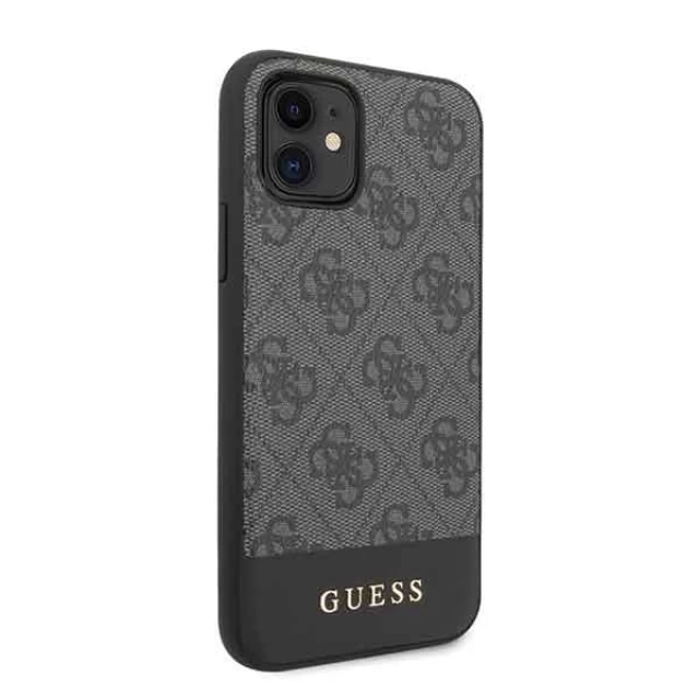 Чохол Guess 4G Stripe Collection для iPhone 11 Grey (GUHCN61G4GLGR)