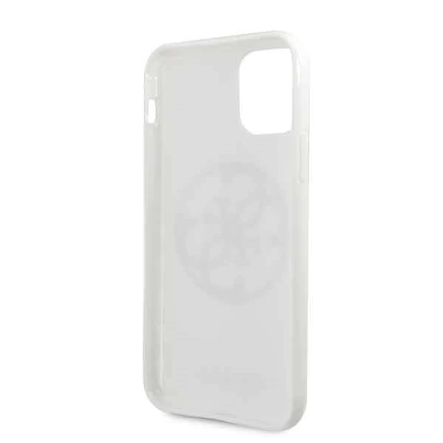Чохол Guess Glitter 4G Circle Logo для iPhone 11 White (GUHCN61TPUWHGLG)