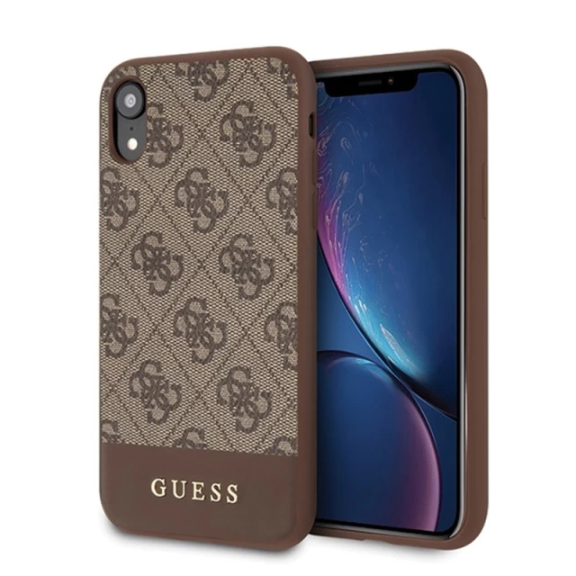 Чохол Guess 4G Stripe Collection для iPhone XR Brown (GUHCI61G4GLBR)