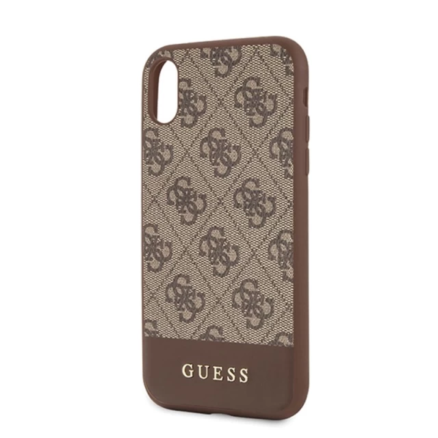 Чохол Guess 4G Stripe Collection для iPhone XR Brown (GUHCI61G4GLBR)