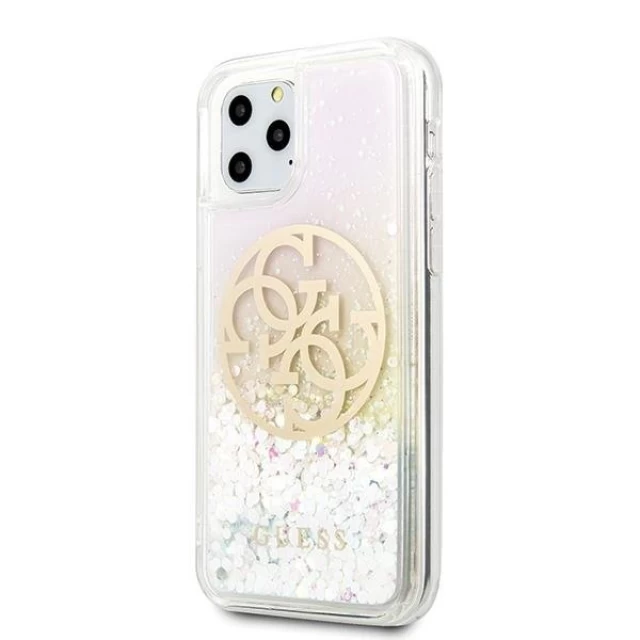 Чехол Guess Gradient Liquid Glitter Circle Logo для iPhone 11 Pro Iridescent (GUHCN58LGIRGP)