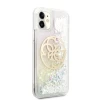 Чехол Guess Gradient Liquid Glitter Circle Logo для iPhone 11 Pink (UHCN61LGIRGP)