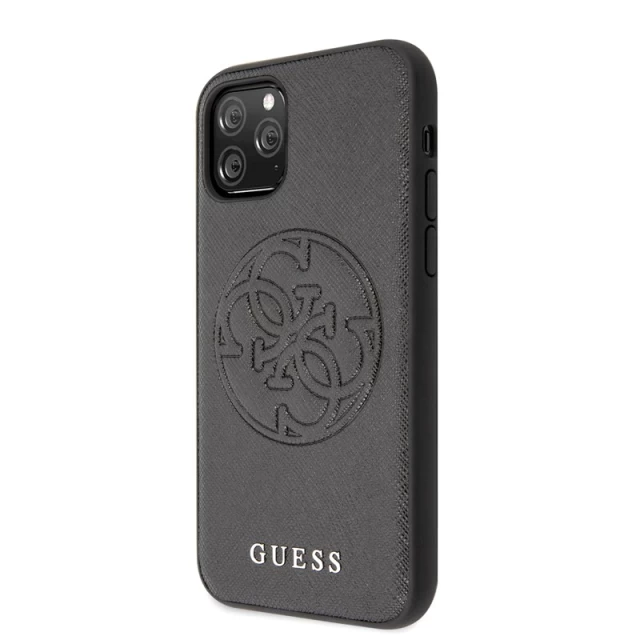 Чехол Guess Saffiano 4G Circle Logo для iPhone 11 Pro Black (GUHCN58RSSASBK)