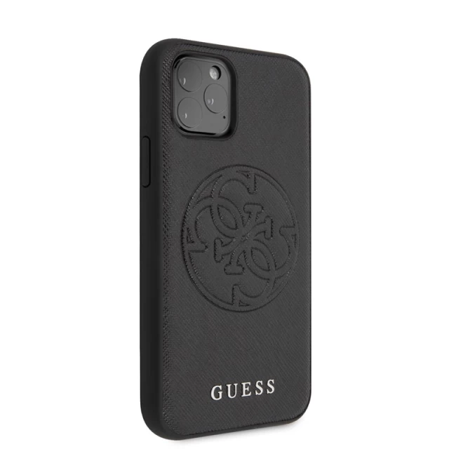 Чехол Guess Saffiano 4G Circle Logo для iPhone 11 Pro Black (GUHCN58RSSASBK)