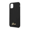 Чохол Guess Silicone Vintage Gold Logo для iPhone 11 Black (GUHCN61LSLMGBK)