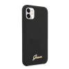 Чохол Guess Silicone Vintage Gold Logo для iPhone 11 Black (GUHCN61LSLMGBK)