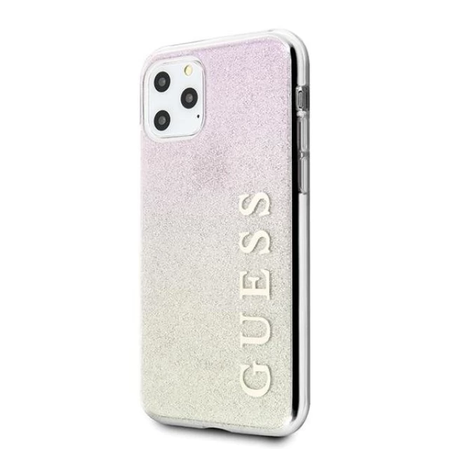 Чехол Guess Glitter Gradient для iPhone 11 Pro Max Pink (GUHCN65PCUGLGPI)