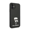 Чохол Karl Lagerfeld Saffiano Ikonik Metal для iPhone 11 Black (KLHCN61IKFBMBK)