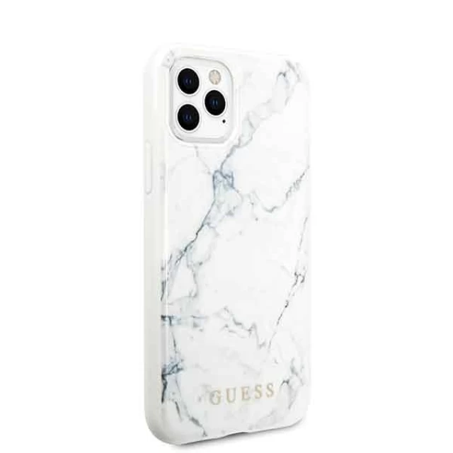 Чехол Guess Marble для iPhone 11 Pro White (GUHCN58PCUMAWH)