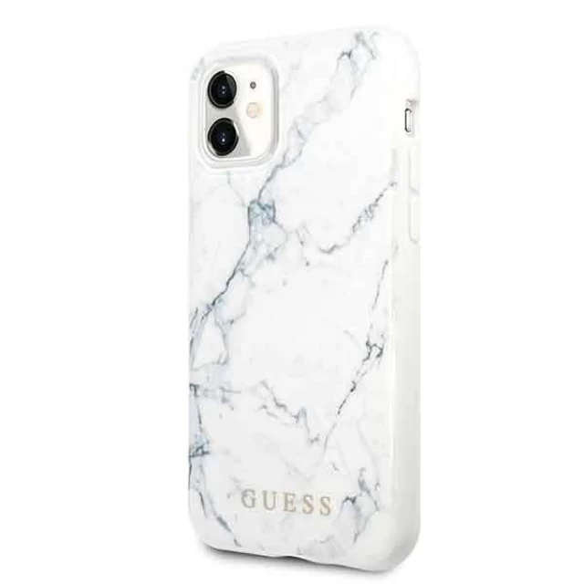 Чехол Guess Marble для iPhone 11 White (GUHCN61PCUMAWH)
