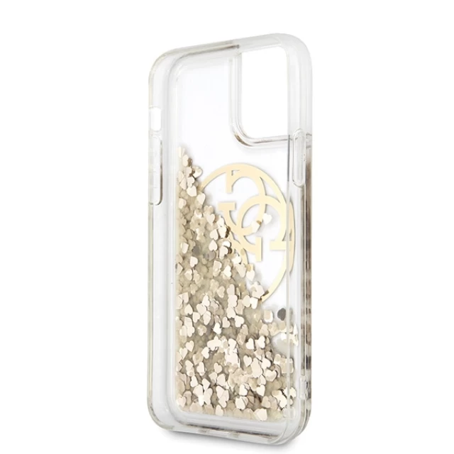 Чохол Guess Circle Liquid Glitter для iPhone 11 Gold (GUHCN61LGGITDGO)