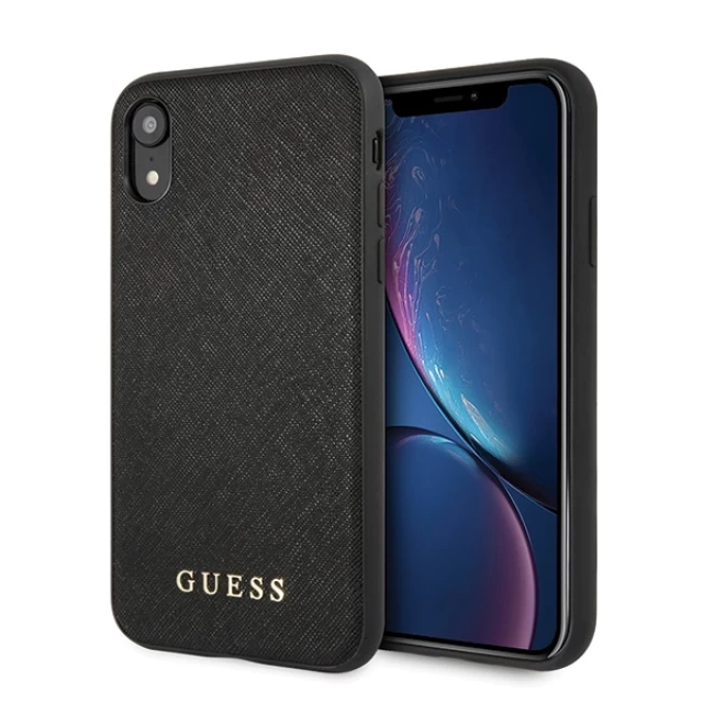 Чехол Guess Saffiano для iPhone XR Black (GUHCI61SLSABK)