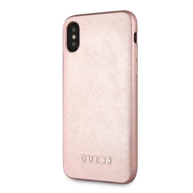 Чохол Guess Saffiano для iPhone XS Max Pink (GUHCI65SLSAPI)