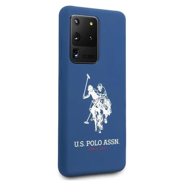 Чехол U.S. Polo Assn Silicone Collection для Samsung Galaxy S20 Ultra G988 Navy (USHCS69SLHRNV)
