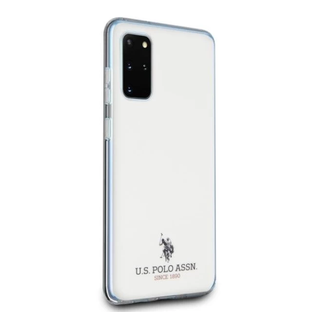 Чехол U.S. Polo Assn Shiny Big Logo для Samsung Galaxy S20+ G985 White (USHCS67TPUWH)