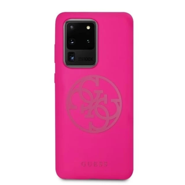 Чехол Guess Tone On Tone для Samsung Galaxy S20 Ultra Pink (GUHCS69LS4GFU)
