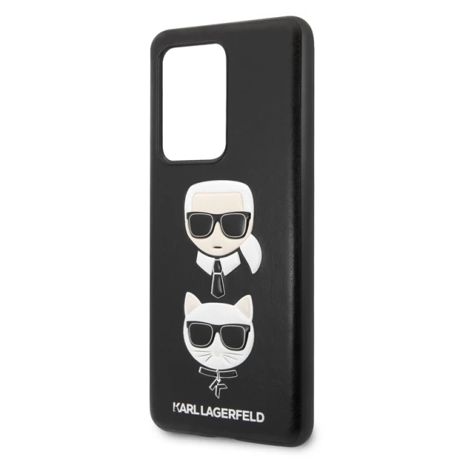 Чехол Karl Lagerfeld Embossed Karl & Choupette для Samsung Galaxy S20 Ultra Black (KLHCS69KICKC)
