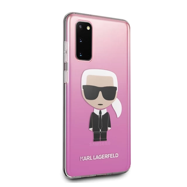 Чехол Karl Lagerfeld Karl Ikonik для Samsung Galaxy S20 G980 Pink (KLHCS62TRDFKPI)