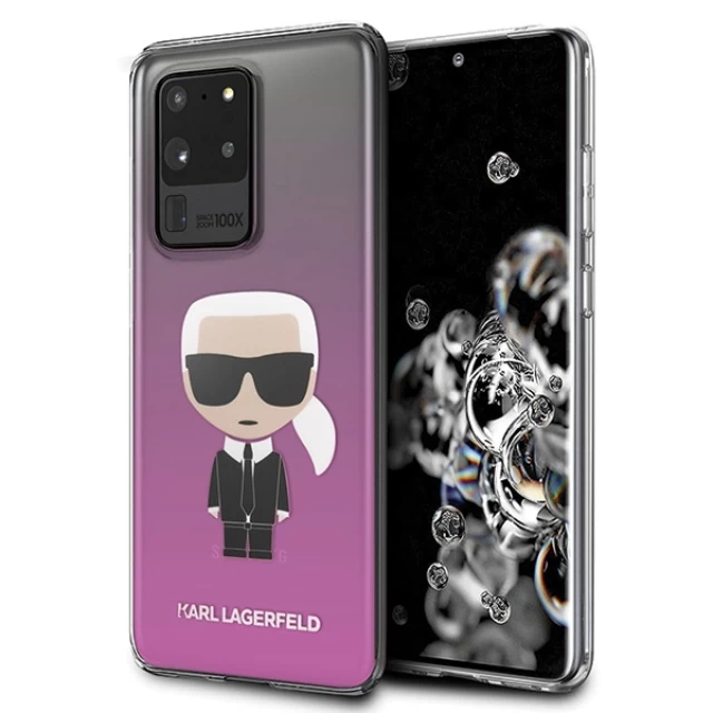 Чохол Karl Lagerfeld Karl Ikonik для Samsung Galaxy S20 Ultra G988 Pink (KLHCS69TRDFKPI)