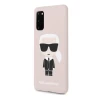 Чохол Karl Lagerfeld Fullbody Silicone Iconic для Samsung Galaxy S20 Light Pink (KLHCS62SLFKPI)