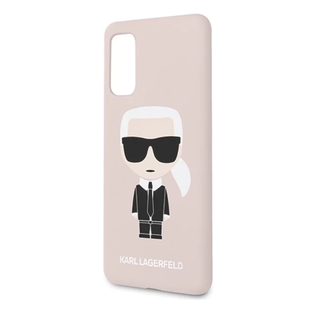 Чохол Karl Lagerfeld Fullbody Silicone Iconic для Samsung Galaxy S20 Light Pink (KLHCS62SLFKPI)
